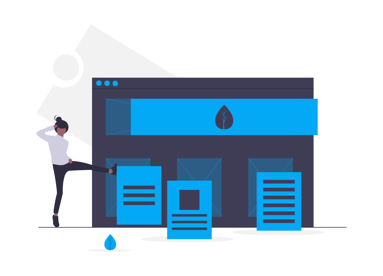 Landing page z funkcjonalnościami naszej firmy